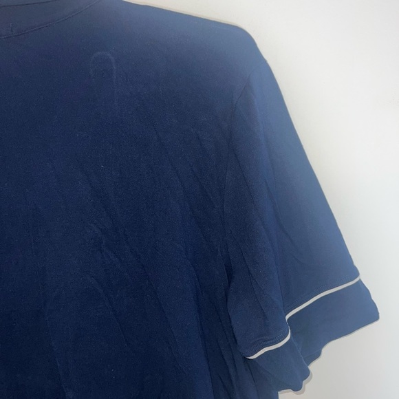 EBERJEY TENCEL Modal Short Sleeve Women's Navy Blue Pajama TOP SMALL - Picture 8 of 12